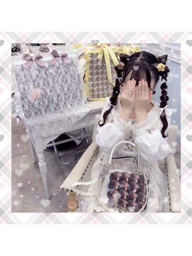 新宿コットン(cotton hair) 立体リボンツイン編みおろし