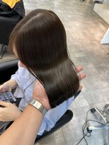 ルル(Lulu)&nbsp;梅田/ブラウン/ベージュ/レイヤー/前髪カット/縮毛矯正/髪質改善
