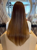 ヘアショップエヌアンドエー 久喜 栗橋店(hairshop N&A)&nbsp;韓国風カット ストレートブラウンカラー ロングレイヤー