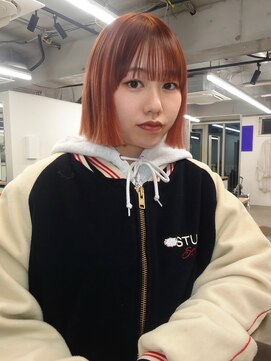 ヌーヴ(Nu:v) ミニボブ/コーラルオレンジ