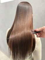 ハーシーバイアポロ 相模大野(HERSHE by apollo)&nbsp;x髪質改善/ホワイトグレージュ/レイヤーカット/チェリーブラウン