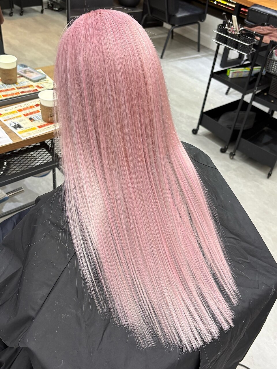 アッシュベージュ×ホワイトメッシュ】お洒落な3Dカラー：L001835010