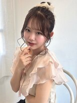 アンニュ(annuy)&nbsp;ハイシニヨン お団子ヘア アップスタイル 韓国ヘア お呼ばれヘア