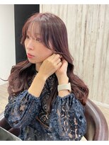 アトレ 福岡大名店(attrait)&nbsp;大人可愛いブラウンカラーのロングスタイル