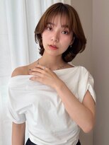 リス バイ ソヨン(Lis by SOYON)&nbsp;《SOYON》ひし形レイヤーボブ ミルクティーベージュ ショート