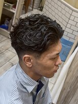 グルーマーズトウキョウ(GROOMER/S TOKYO)&nbsp;men's/メンズ/リバースセンターパート/ニュアンスパーマ/神保町