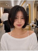 まとまる大人のレイヤーボブ/ショートボブ/地毛風縮毛矯正