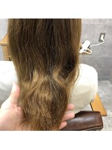 beforeの髪の状態