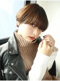 ワンカールショート_厚めバングローライトスリークボブ_47058