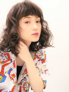 エムスラッシュ たまプラーザ(M.SLASH) 大人かわいい/オン眉/小顔/レイヤーミディアム/たまプラーザz1