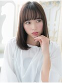 *mod's姪浜*…透けバング大人かわいい前下がりミディアムボブe
