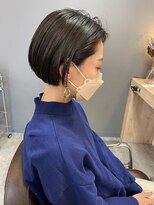 ヘア プロデュース キュオン(hair produce CUEON.)&nbsp;ミニボブ×オリーブグレージュ