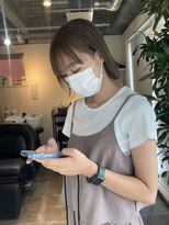 ヘアースタジオゼン アドバンス(hair studio Zen advance)&nbsp;ベージュ×ボブ