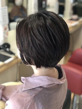 ヘアークリアー せんげん台 大人のガーリーなショートスタイル 小顔ショート 30代40代50代