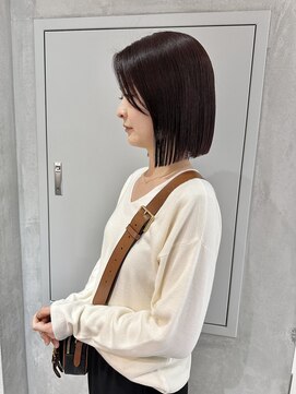 ヨーク(YOKE) YOKE 大人ボブぱつっとボブパープルボルドー20代30代40代