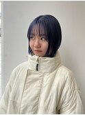 navy blue bob