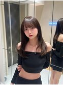韓国 レイヤー ウルフ ブリーチ 前髪 髪質改善 縮毛矯正 仙台