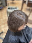白髪ぼかしカラー白髪ぼかしハイライト大人ショート30、40、50代