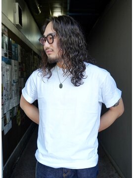 ノアソルテ 名古屋 栄(NOA solte.) NOA solte. メンズスパイラルパーマ/メンズロングヘア/ロン毛