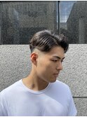束感刈り上げビジネス七三ツーブロックアップバング1301