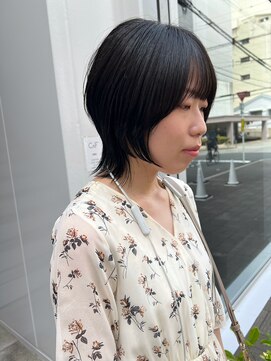 カフ(CAF) CAF松本/ショートウルフ/ダークトーンカラー/大阪/心斎橋