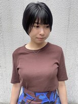 ラウンジ モリオ イケブクロ(Lounge MORIO Ikebukuro)&nbsp;【morio池袋】黒髪バングあり大人ショートスタイル＊