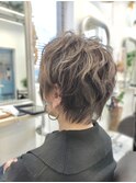 ポイントパーマふんわりショート