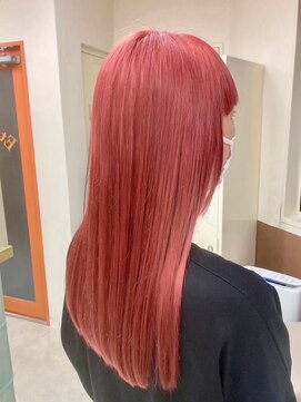 マティーナ ヘアー 池袋(Matina hair) 【ピュアレッド/赤/暖色カラー/ダブルカラー】20代30代40代50代