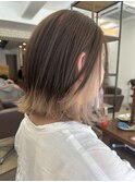 冬にもオススメ！控えめ、インナーカラーx毛先カラー！
