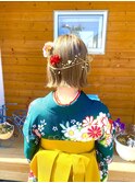 袴着付、ヘアセット