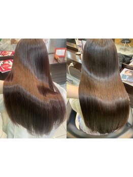 （ご新規様限定）最上級の艶髪お試しクーポン☆ハイブリッド縮毛矯正＋カット☆20,020→17,820