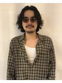 メンズの抜け感パーマ　〈riko〉