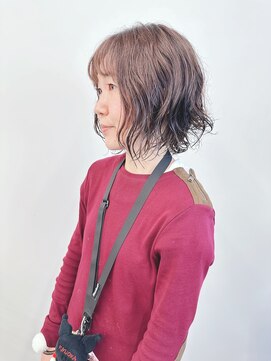 モリオ(morio) *ニュアンスパーマ大人ボブパーマゆるふわパーマボブ30代40代