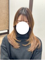 グルグル 下総中山店(GULGUL)&nbsp;面長さんに似合うひし形レイヤースタイル