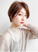 ♪大人可愛い30代40代50代小顔マッシュショートボブウルフカット