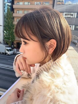 サンドパールス 仙台店(sand PALCE) 髪質改善/大人ガーリー/似合わせカット/ショートボブ前髪/仙台