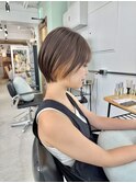 横浜ショートボブケアブリーチダブルカラーインナーカラー