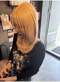 ハッシュカットレイヤーカットワンホンレイヤー
