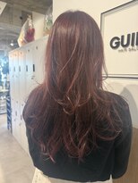 ギルド 東久留米店(GUILD) ピンクブラウンのレイヤーロング