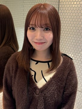 サンク 原宿 表参道(cinq) 原宿透明感ミルクブラウン×結べるボブ＊