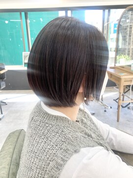 ファブ 銀座(fav) 丸みショートボブ・ナチュラルダークブラウン