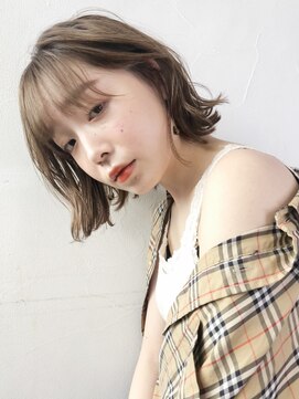 アイティーバイアルバム 八王子店(IT by ALBUM) 外ハネボブ_イヤリングカラーラベンダーカラー_28314