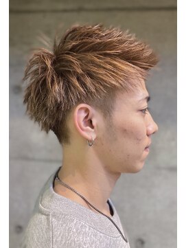 ポット バイ クレドガーデン 大宮東口店(pote by CRED GARDEN) ワイルドツーブロックハイトーン刈り上げアップバング＃