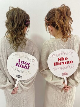 アミカ(Amica) ライブセット、コンサートヘアメイク/ポニーテール/ティアラ