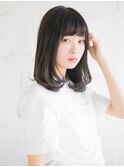 艶髪 ストレート 縮毛矯正 黒髪