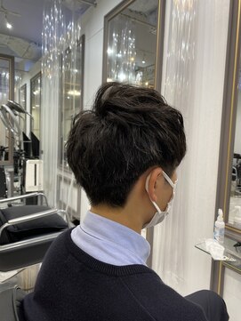 エスカーラ 表参道(THE ESCALA) ＠shino_ne197/メンズツーブロックマッシュ/束感ショート