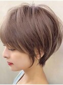 新宿 大人可愛い 20代30代40代 丸みショート 小顔ショートボブ