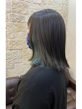 ヴァン カウンシル 川口店(VAN COUNCIL) 切りっぱなしボブ×インナーカラー