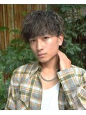 マッシュウルフ ニュアンス ソフトツイスト ハイライト シャドー