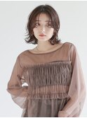外ハネニュアンスパーマ